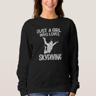Funny Skydiving for Girls Kid Parachuting Jumping T Shirt