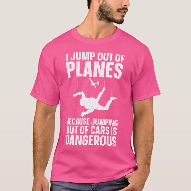 Funny Skydiving Skydive Älskare Skydivers T Shirt (Framsida)