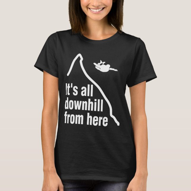 Funny Skydiving Skydiver T Shirt (Framsida)