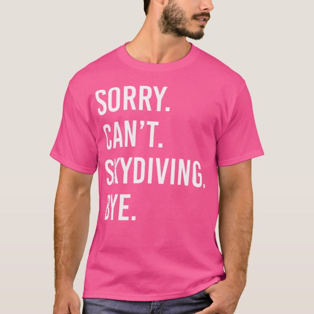 Funny Skydiving T Shirt (Framsida)