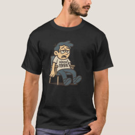 Funny Slacker Since 199X Cartoon Art T Shirt