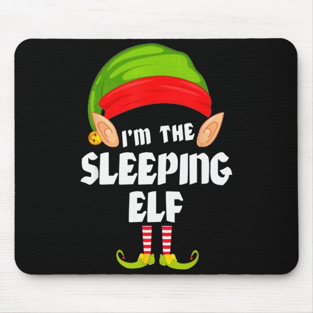 Funny Sleeng Elf Matching Family Group Pj Christma Musmatta (Framsidan)
