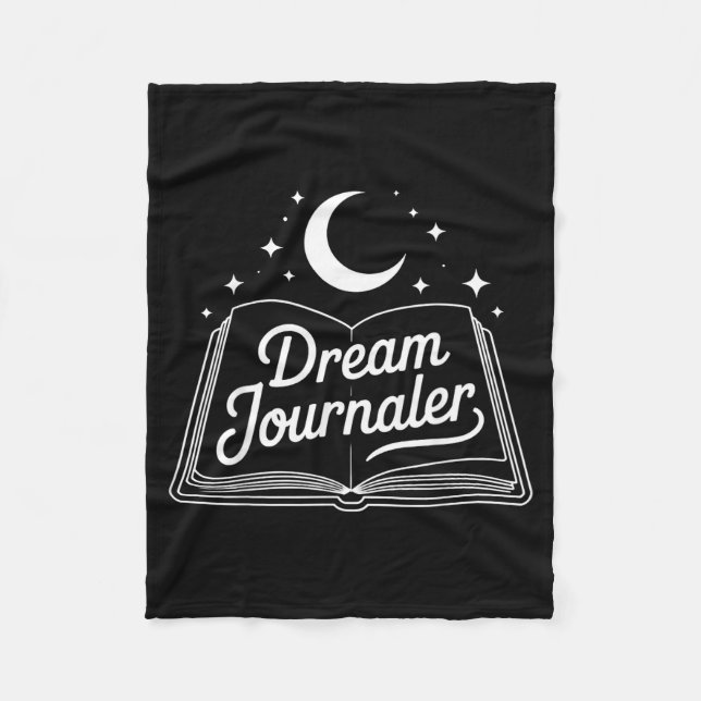 Funny Sleep Hygiene Dream Journaling Status Symbol Fleecefilt (Framsidan)