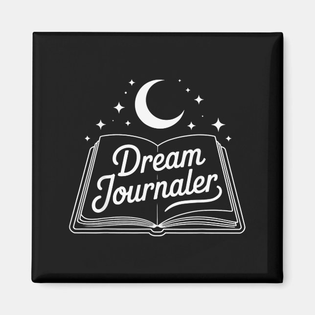 Funny Sleep Hygiene Dream Journaling Status Symbol Magnet (Framsidan)