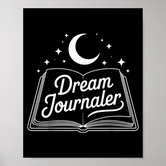 Funny Sleep Hygiene Dream Journaling Status Symbol Poster (Framsidan)