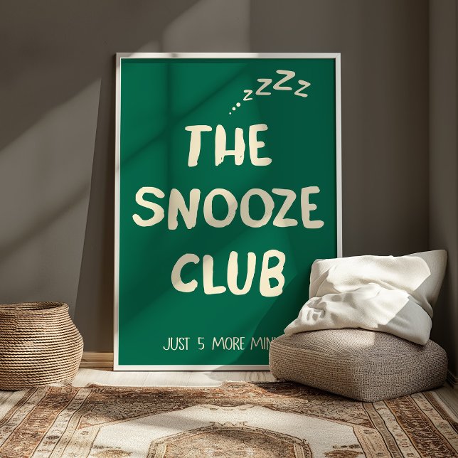 Funny Sleep Wall Art Minimalist Typography Poster (Skapare uppladdad)