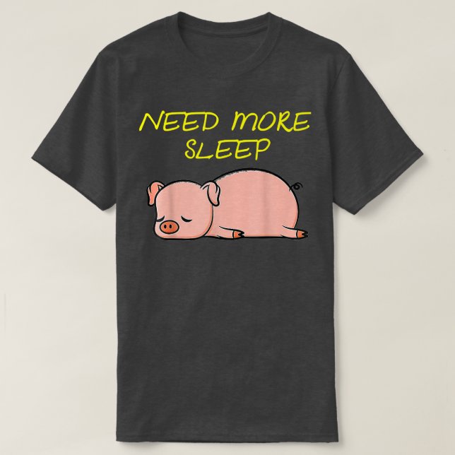 Funny Sleeping Gris Pajama T Shirt (Design framsida)