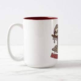 Funny Sleeping Sloth Melting Coffee Mug Två-Tonad Mugg
