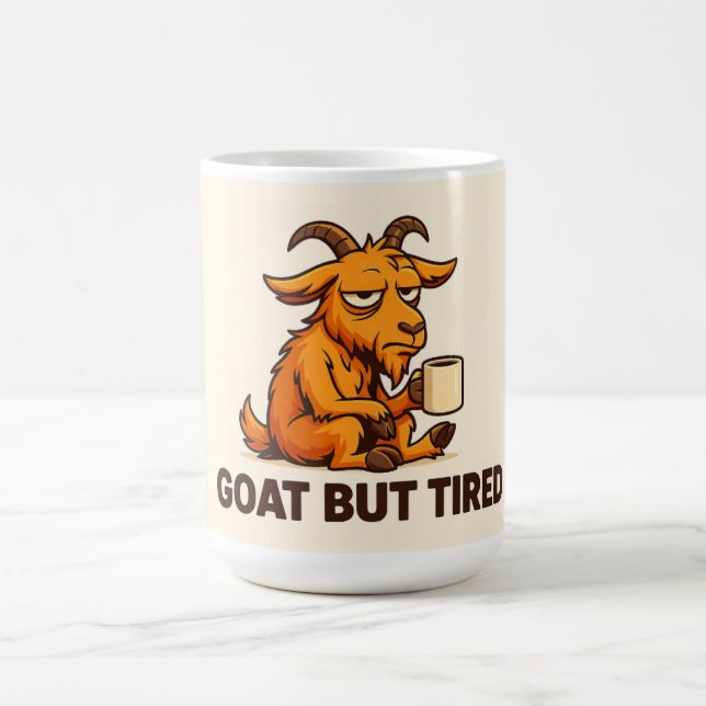 Funny Sleepy Goat Mug for Coffee Addicts Kaffemugg (Center)
