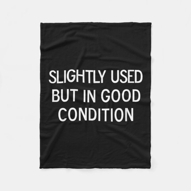 Funny, Slightly Used But In Good Condition, Sarcas Fleecefilt (Framsidan)