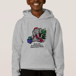 Funny Slogan Cute Tecknad Elephant jul T-shirt