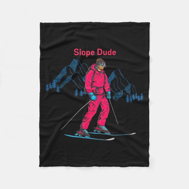 Funny Slope Dude Algebra Geometry Middle School Ma Fleecefilt (Framsidan)