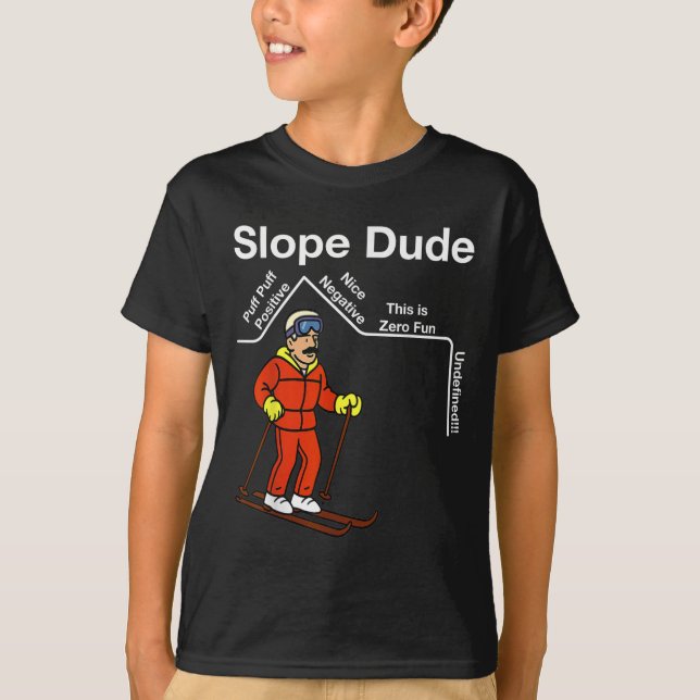 Funny Slope Killen Algebra Geometry Mitten School  T Shirt (Framsida)