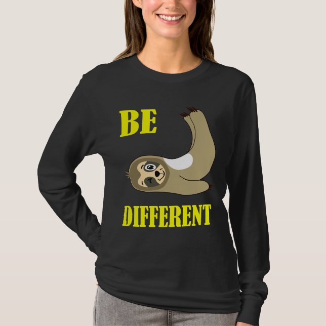 Funny Sloth 27 T Shirt (Framsida)