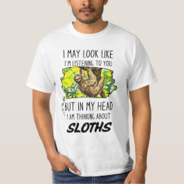 Funny Sloth Älskare T Shirt