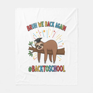 Funny Sloth Back to School Fleecefilt