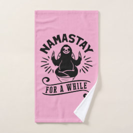 Funny Sloth Bathroom Humor Namastay