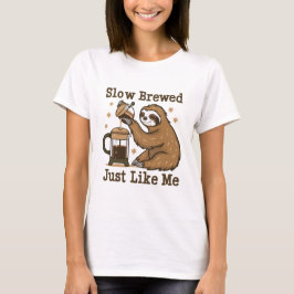 Funny Sloth Coffee T Shirt