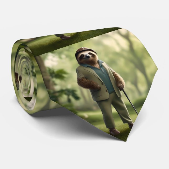 Funny Sloth Golf Player Slips (Rullad)