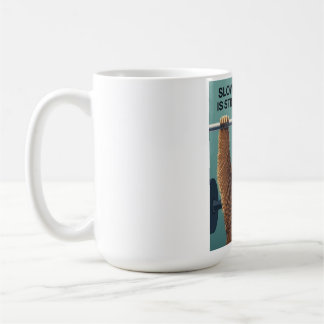 Funny Sloth Gym Motivation Poster - Slow Progress  Kaffemugg