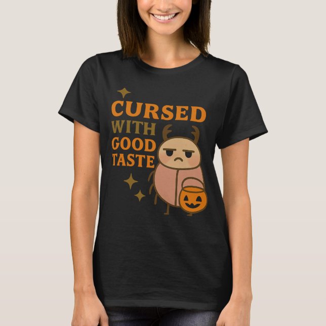 Funny Sloth Halloween Vibes T Shirt (Framsida)