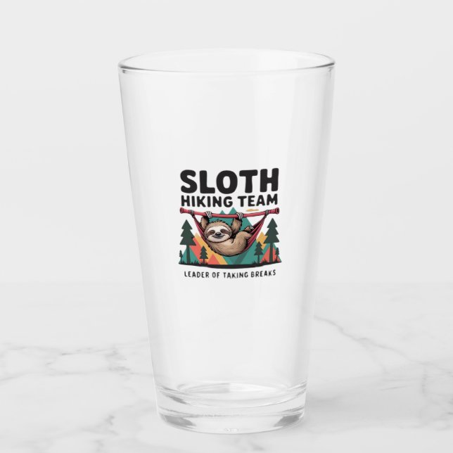 Funny Sloth Hiking - This funny sloth hiking gift  Glaskopp (Framsida)