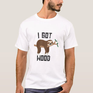 Funny Sloth I Har Wood T-Shirt Design