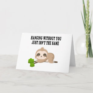 Funny Sloth Kort
