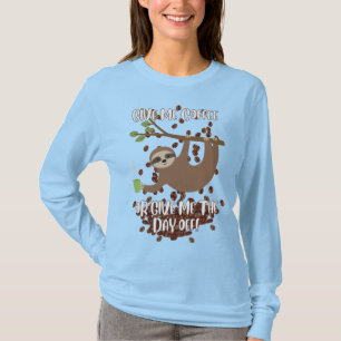 Funny Sloth Långärmad T Shirt