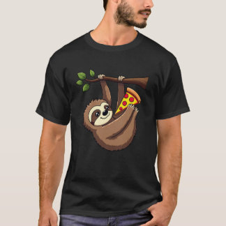 Funny Sloth Pizza Tee - Sloth Älskare Gift