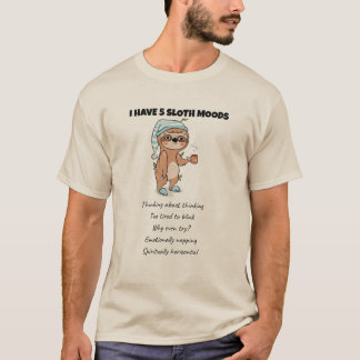 Funny Sloth Quote Lazy Animal Humor Energy Efficie T Shirt