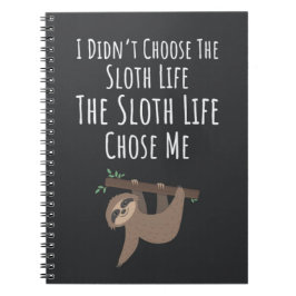 Funny Sloth Related Gifts Lazy Humor Tired Anteckningsbok
