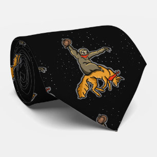 Funny Sloth Riding A Fox Slips