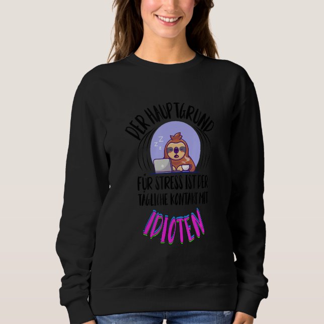 Funny Sloth Say Employee Work Colleague Office T Shirt (Framsida)