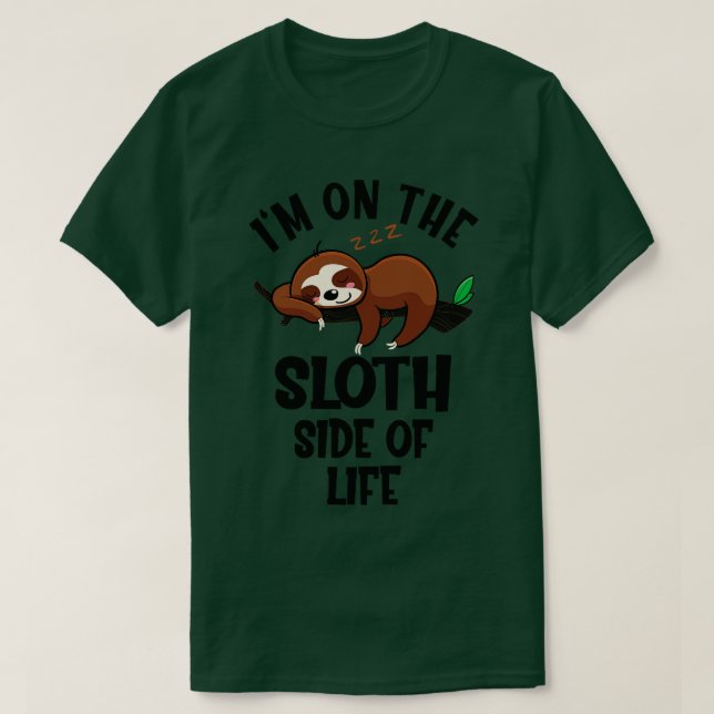 Funny Sloth Say T Shirt (Design framsida)
