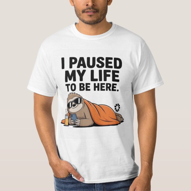 Funny Sloth Shirt T (Framsida)