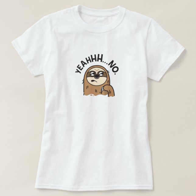 Funny Sloth T-Shirt (Design framsida)