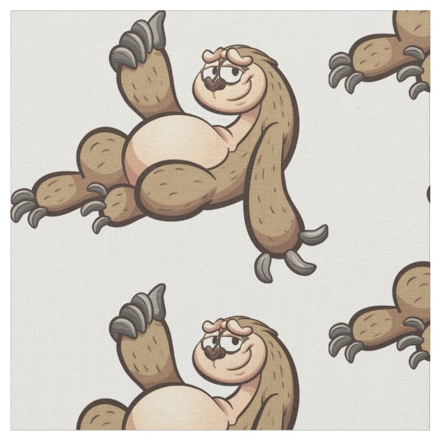 Funny Sloth Tyg (Närbild)