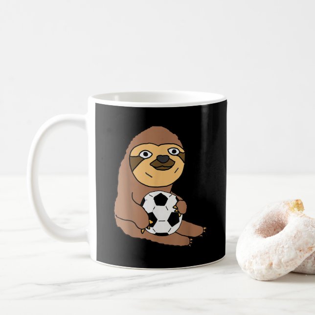 Funny Sloth-uppspelare Kaffemugg (Med munk)