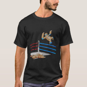 Funny Sloth Wrestler Flies Elbow Wrestling T Shirt