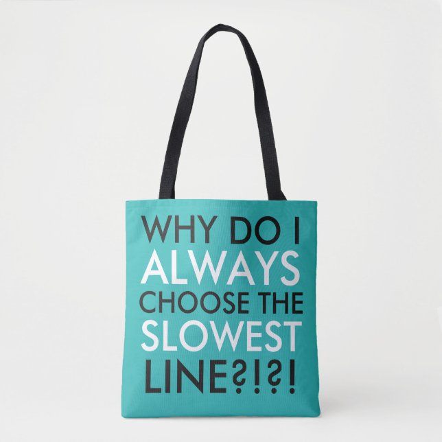 Funny Slowest Line-säckar Tygkasse (Framsida)