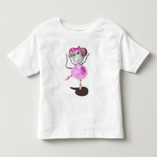 Funny Småbarn T-shirt Ballerina Mouse Ballet Dance