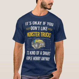 Funny Smart People Monster Lastbil Lastbilar T Shirt
