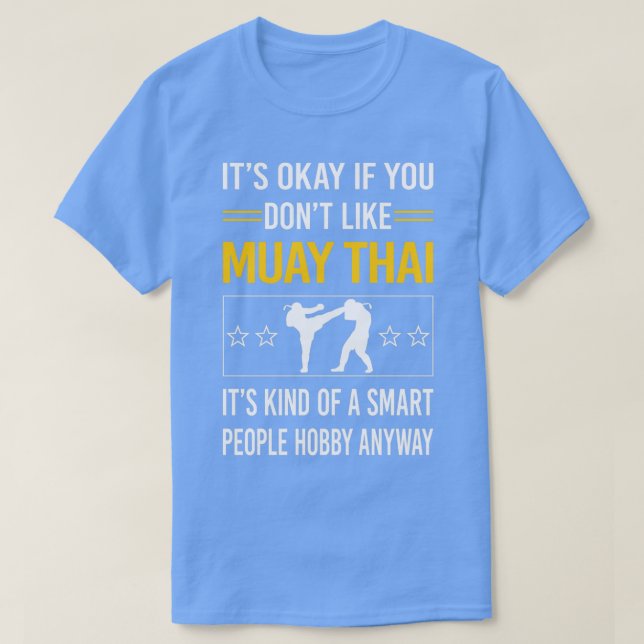 Funny Smart People Muay Thai T Shirt (Design framsida)