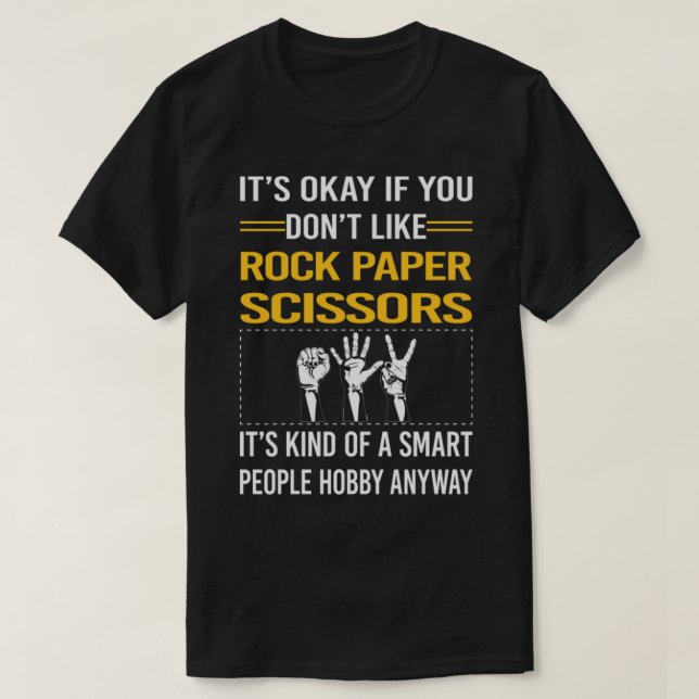 Funny Smart People Sten Pappra sax T-Shirt (Design framsida)