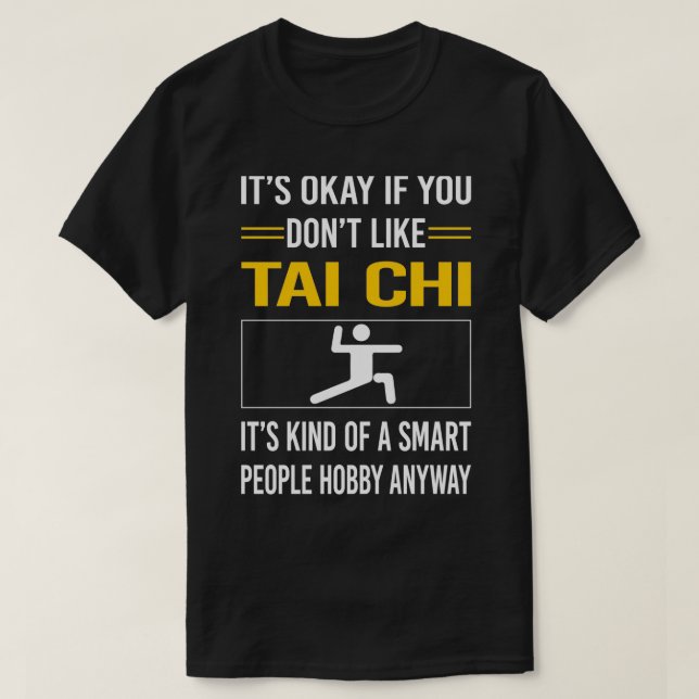 Funny Smart People Tai Chi T Shirt (Design framsida)