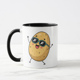Funny Smiling Potato Mug – Cute & Silly Cartoon Co Mugg