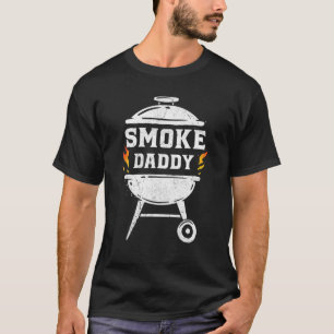 Funny Smoke pappa Kött Smoking BBQ Grill Älskare P T Shirt