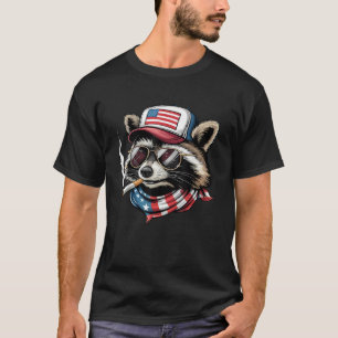 Funny Smoking Raccoon Gen Z Meme T Shirt