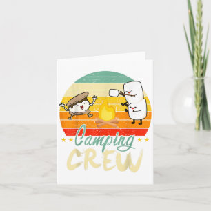 Funny Smore Camping Crew Family Camper Kid Boy Wom Kort